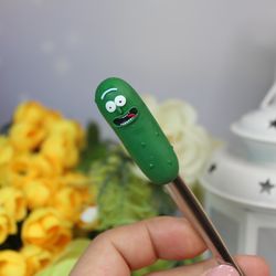 Rick and Morty, spoon with decor, pickle Morty, friend gift, daddy day, daddy gift, gift ideas, kitchen design