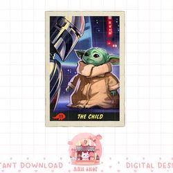 star wars the mandalorian the child trading card png