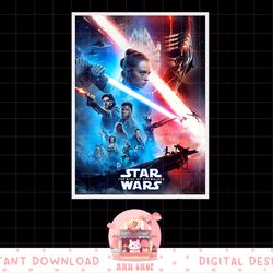 star wars the rise of skywalker characters movie poster png