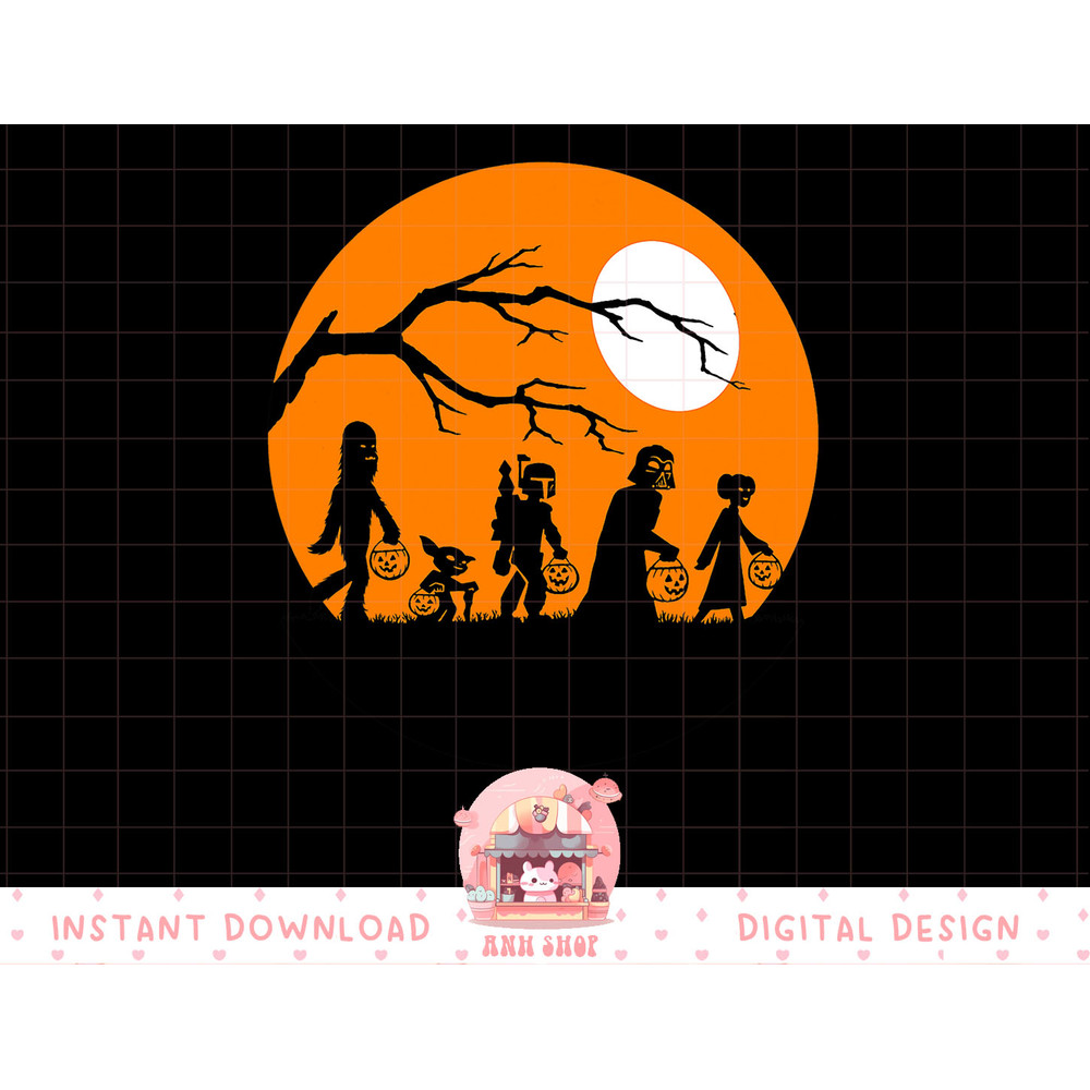Star Wars Trick Or Treat Halloween Silhouette T-Shirt copy.jpg