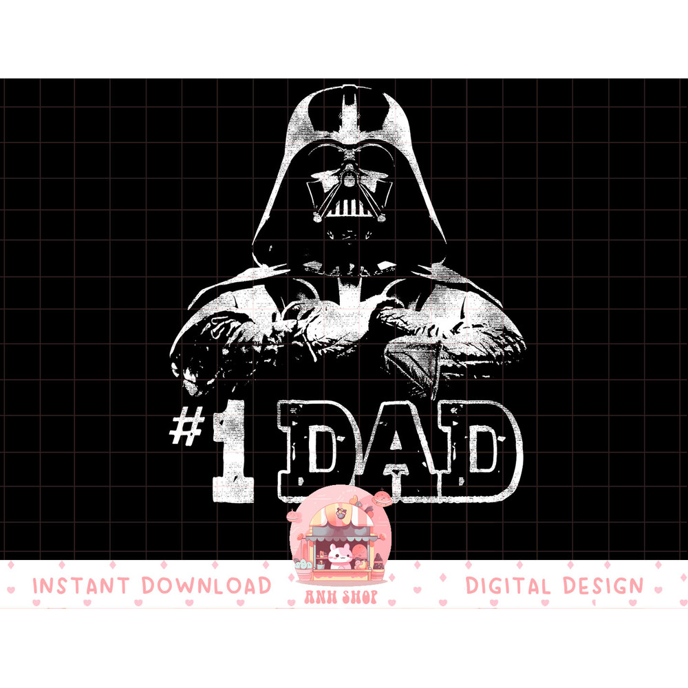 Star Wars Vader 1 Dad Vintage Father's Day Graphic T-Shirt T-Shirt copy.jpg