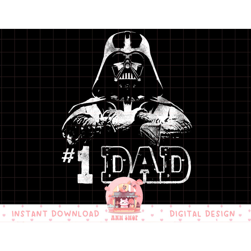 Star Wars Vader 1 Dad Vintage Father's Day Graphic T-Shirt T-Shirt copy.jpg