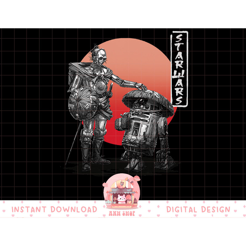 Star Wars Visions Samurai Droid Sunset T-Shirt copy.jpg