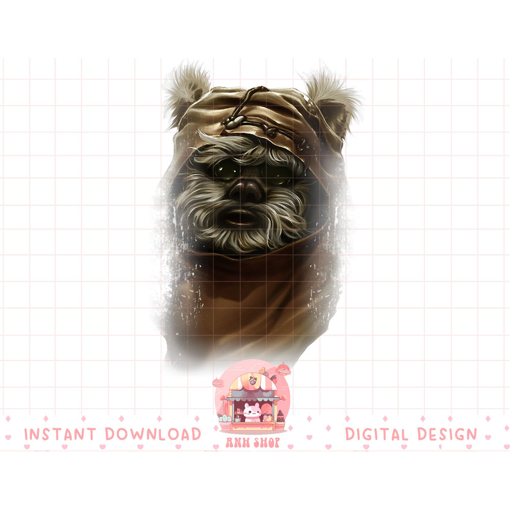 Star Wars Wicket Ewok Portrait Painting Graphic T-Shirt T-Shirt copy.jpg