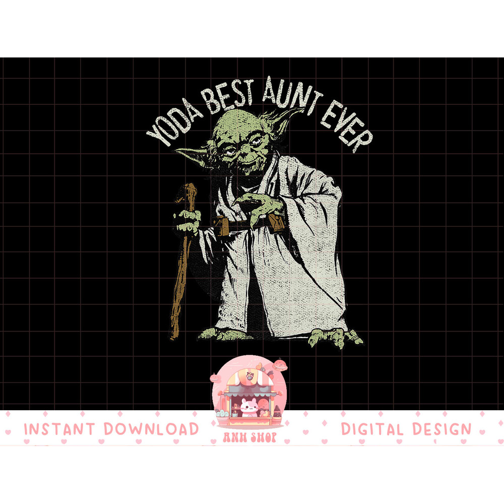 Star Wars Yoda Best Aunt Ever Portrait T-Shirt copy.jpg