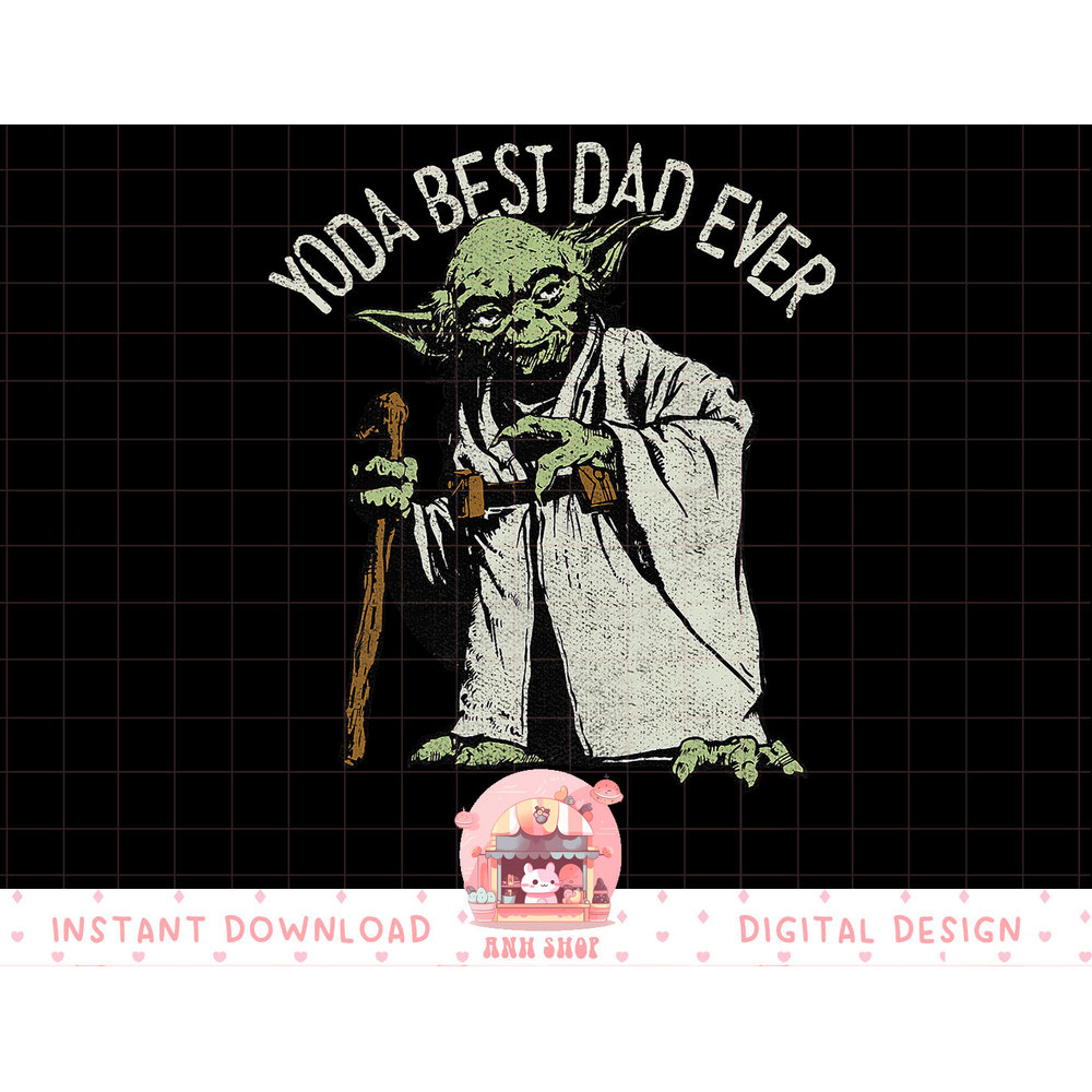 Star Wars Yoda Best Dad Ever Portait T-Shirt copy.jpg