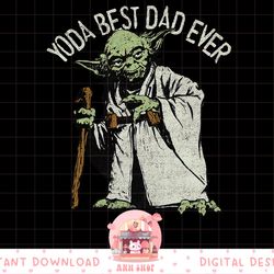 star wars yoda best dad ever portait png