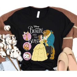 Beauty And The Beast Belle Lumiere Cogsworth Chip Mrs. Potts Shirt / Retro Disney T-shirt / Walt Disney World Shirt / Di