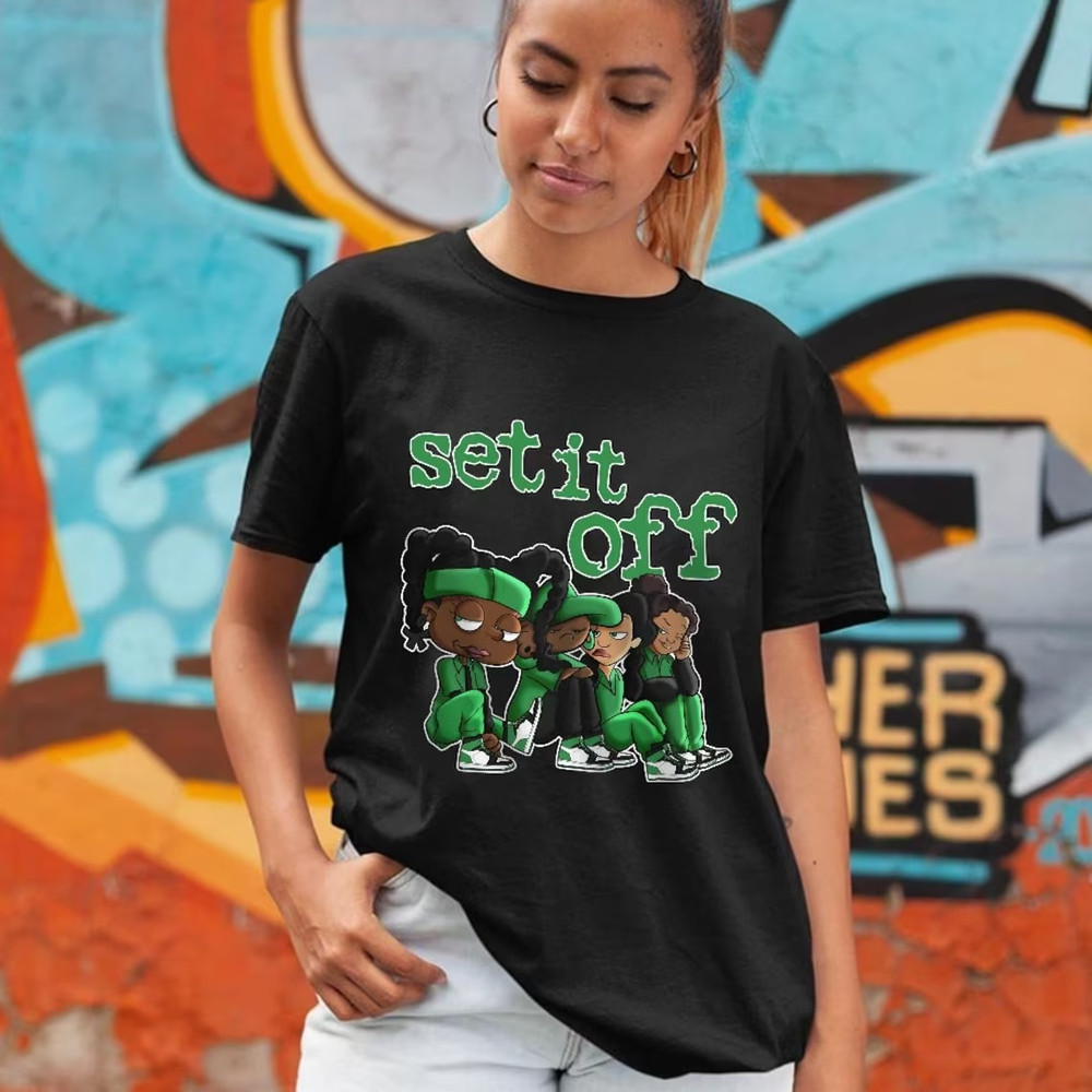 Set It Off Unisex Sneaker Shirt, Lucky Green 1s Tee, Jordan 1 Lucky Green T-Shirt, Hoodie, Sweatshirt, Tanktop
