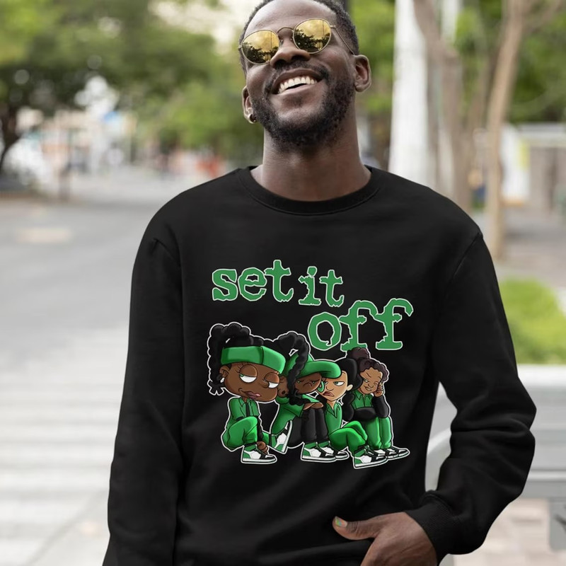 Set It Off Unisex Sneaker Shirt, Lucky Green 1s Tee, Jordan 1 Lucky Green T-Shirt, Hoodie, Sweatshirt, Tanktop