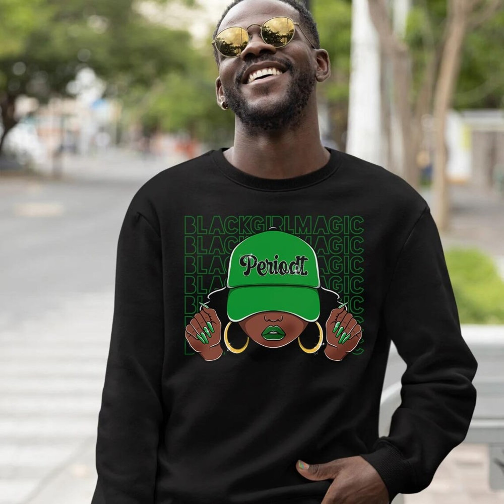 Black Girl Magic Unisex Sneaker Shirt, Lucky Green 1s Tee, Jordan 1 Lucky Green T-Shirt, Hoodie, Sweatshirt, Tanktop