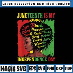 juneteenth is my independence day png, black women png. juneteenth png, freeish png, black history png, black culture pn