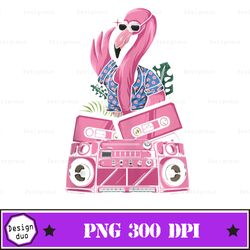 summert- day design png, tropical summer png, flamingo clip png