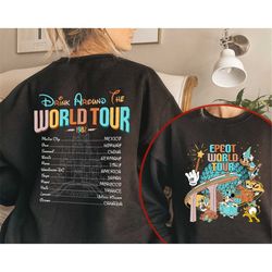 retro epcot world tour disney two sides shirt mickey and friends epcot center 1982 shirt drinking around the world famil