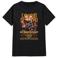 lynyrd skynyrd shirt, 59 years 1964 2023 lynyrd skynyrd shirt, zz tour 2023 shirt, zz top world tour 2023 shirt