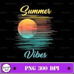 retro cool vintage summer vibes, summer retro sunset png, circles background sublimate download