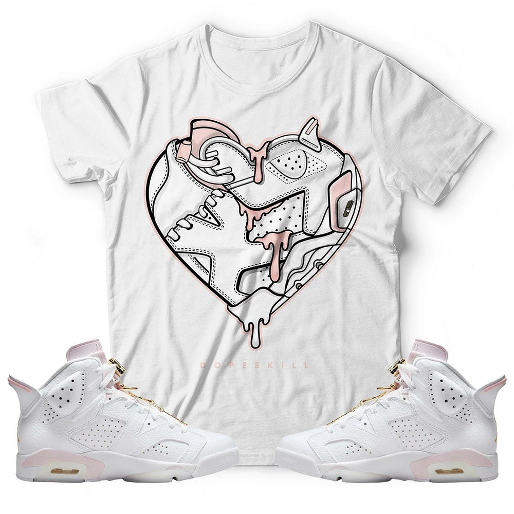 Heart Unisex Sneaker Shirt, Golden Hoops 6 Tee, Jordan 6 Golden Hoops T-Shirt, Hoodie, Sweatshirt, Tanktop