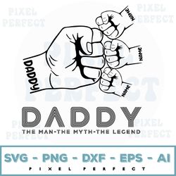 personalized daddy svg, personalized papa svg, personalized father's day svg, custom dad svg, personalized dad svg, fath