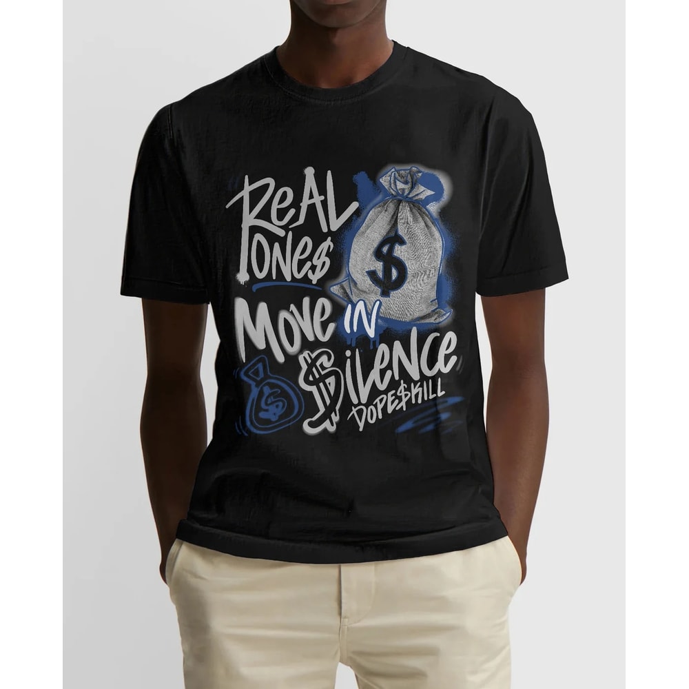 Real Ones Move In Silence Unisex Sneaker Shirt, French Blue 13 Tee, Jordan 13 French Blue T-Shirt, Hoodie, Tanktop