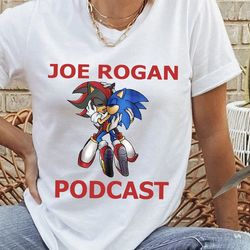 joe rogan podcast shirt, podcast sonic shirt, podcast sonic kiss shadow tshirt, sonic shirt