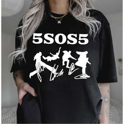 vintage 5 seconds of summer with sign shirt, take my hand tour shirt, 5sos shirt, 5sos merch, band tour shirt, shirt for