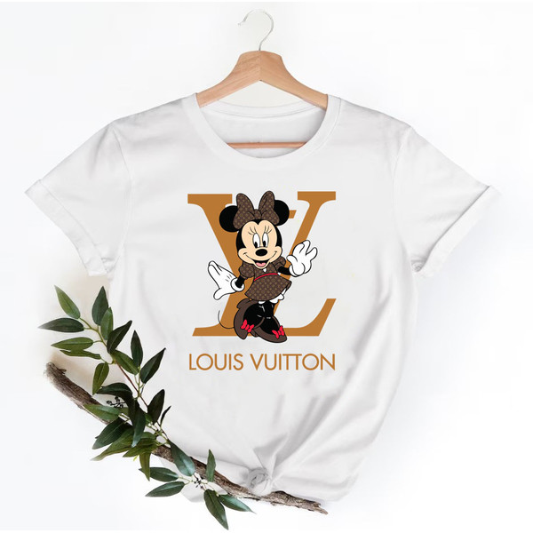 Minnie Mouse Louis Vuitton Tshirt, Women and Men Fashion Louis Vuitton Shirt, LV Tee, Women Tee, LV Luxury Tshirt Tshirt White XL | CustomTeaShirt