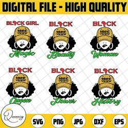 png bundle black girl magic png, black queen png, black power afro woman png, african american png, png printable, insta