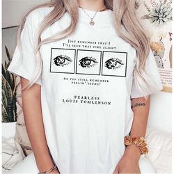 fearless louis shirt, louis tomlinson merch, one direction shirt, one direction gift, shirt for fan louis tomlinson, gif