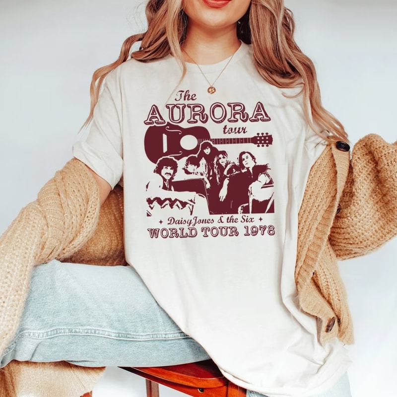 Daisy Jones And The Six Aurora Tour 2023 Shirt, Aurora Shirt, Daisy Jones And The Six Tour Shirt, Music Tour 2023 Shirts