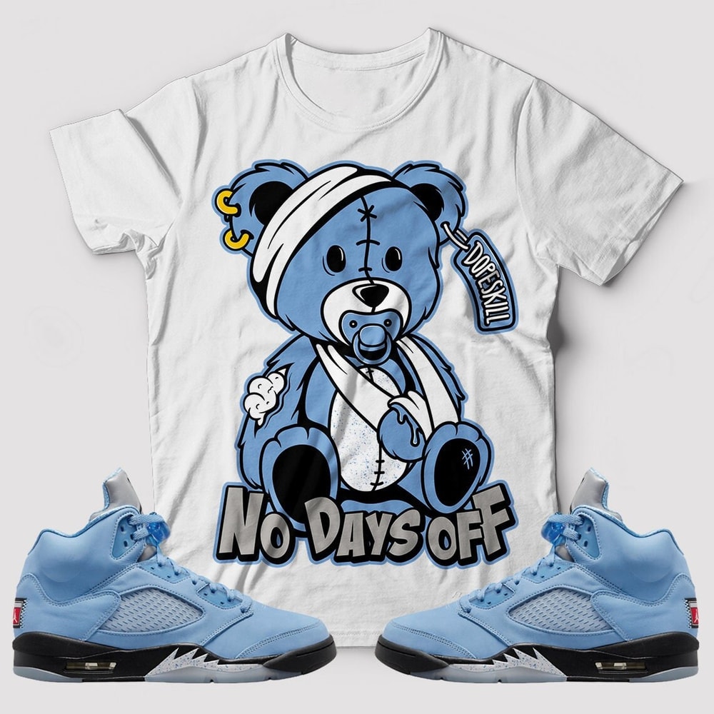 Hurt Bear Unisex Sneaker Shirt, Retro University Blue 5s Tee, Jordan 5 University Blue T-Shirt, Hoodie, Tanktop