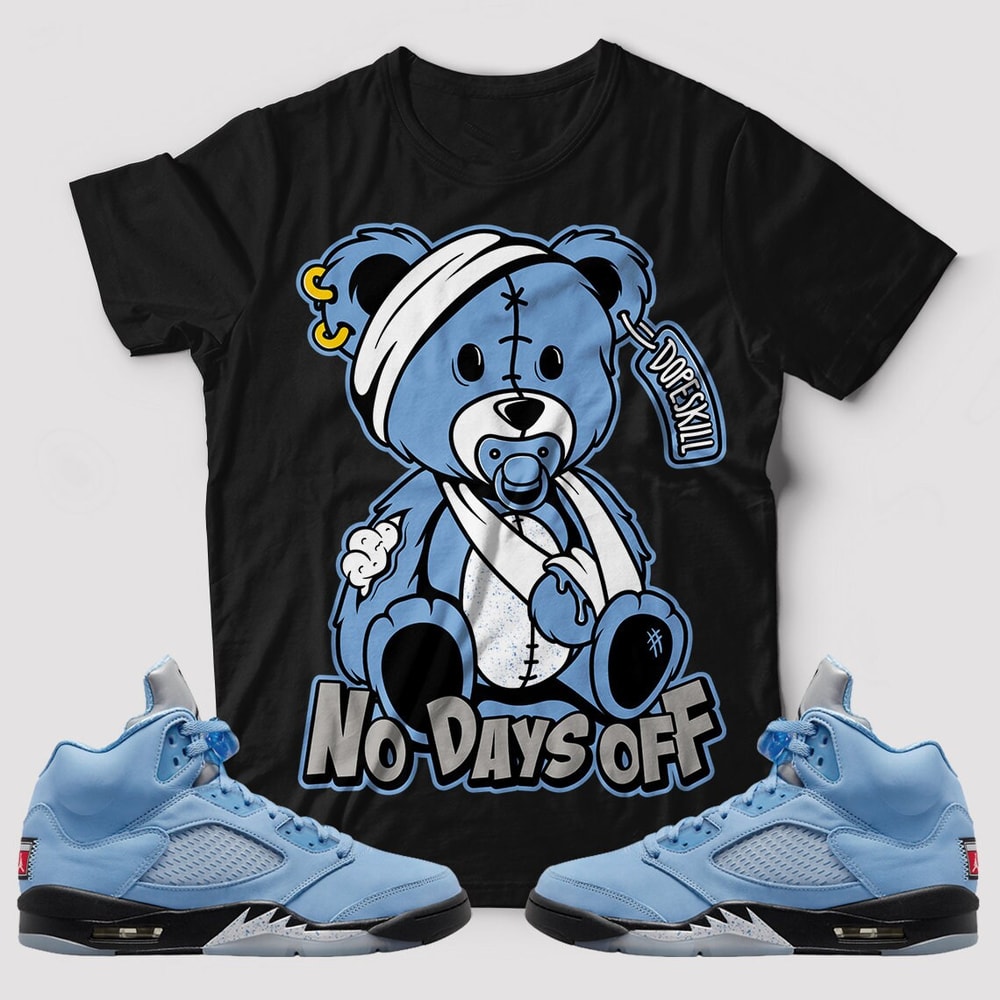 Hurt Bear Unisex Sneaker Shirt, Retro University Blue 5s Tee, Jordan 5 University Blue T-Shirt, Hoodie, Tanktop