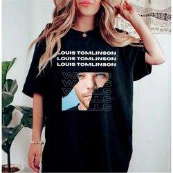vintage walls  louis shirt, louis tomlinson merch ,one direction shirt, one direction gift, shirt for fan louis tomlinso