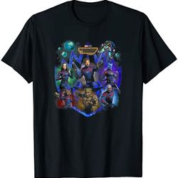 marvel guardians of the galaxy vol. 3 galactic heroes poster t-shirt