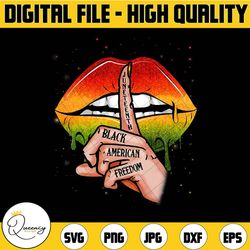 african american juneteenth lips png file, juneteenth, black lives matter, sublimation, digital download