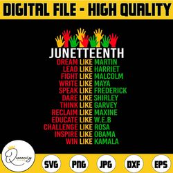 juneteenth dream like leaders png, dream like martin, black power history, juneteenth day digital download sublimation p