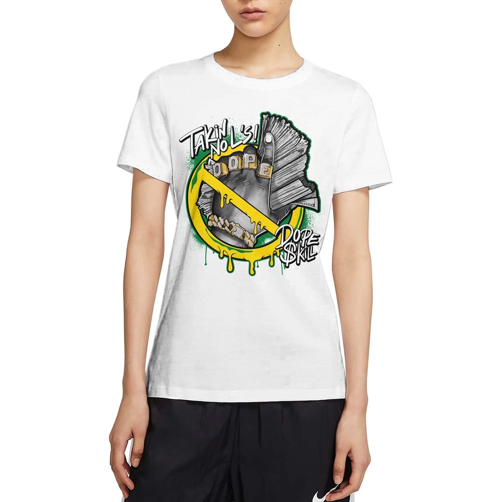 Takin No L's Unisex Sneaker Shirt, Retro Dunk Low Reverse Brazil Tee, Dunk Low Reverse Brazil Dope Skill T-Shirt, Hoodie