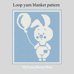 Loop yarn Piggy blanket pattern PDF