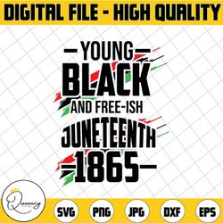 young black and free-ish since 1865 svg png dxf eps cricut,celebrate juneteenth svg,black history svg