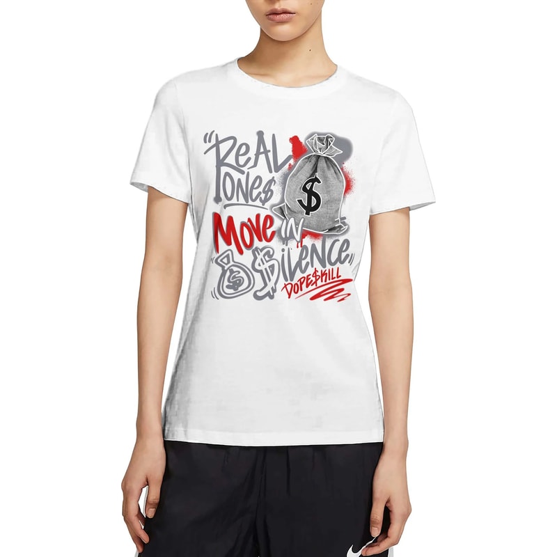 Real Ones Move In Silence Unisex Sneaker Shirt, Retro Fire Red 9s Tee, Fire Red 9s Dope Skill T-Shirt, Hoodie