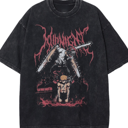anime print t-shirt, vintage y2k t-shirt, japanese style t-shirt, grunge goth t-shirt