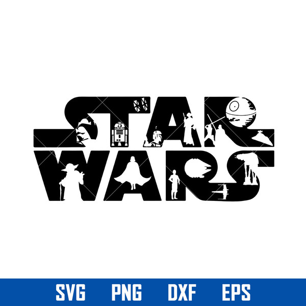 Star Wars Svg Logo Bundle Digital Downloadable Printable 4 NBKomputer