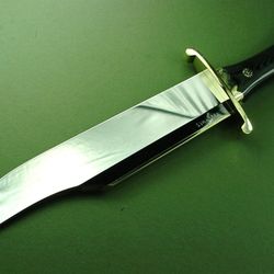 custom handmade d2 tool steel bowie hunting knife with leather sheath outdoor knife camping knife gift knife mk1146m