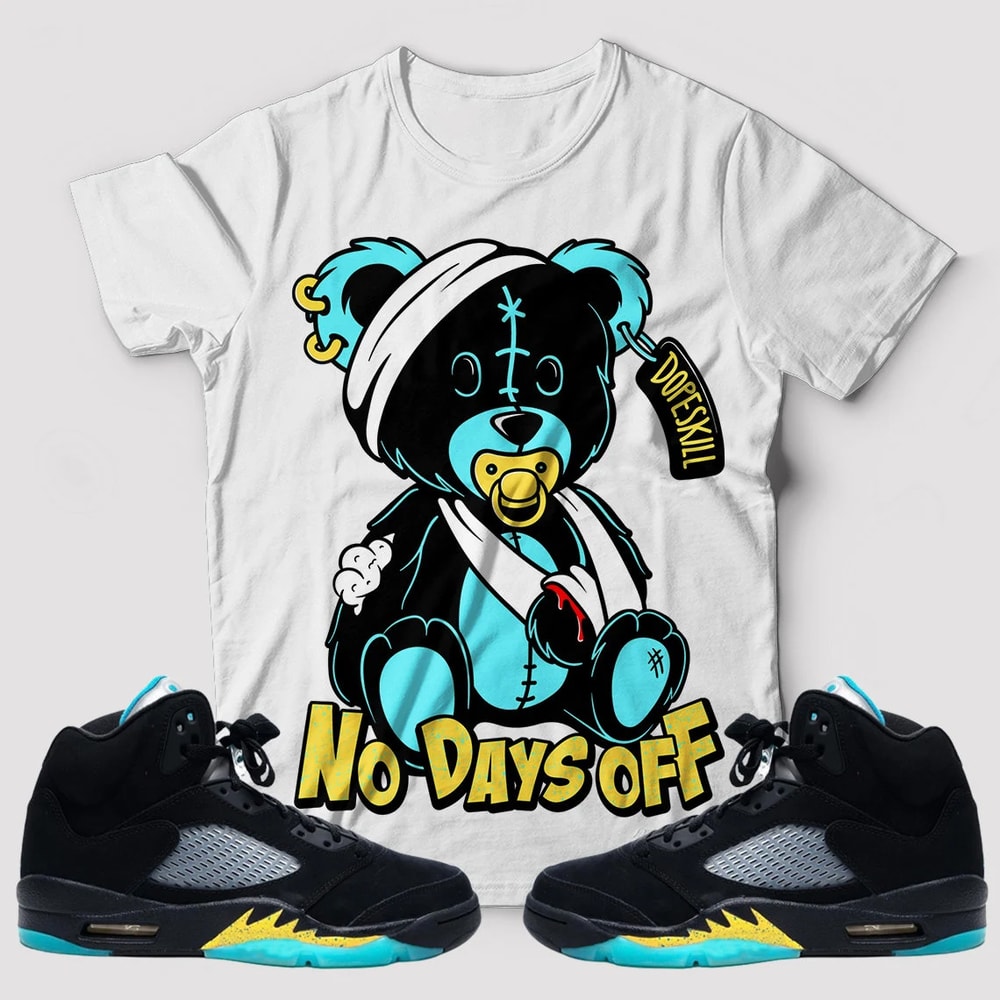Hurt Bear Unisex Sneaker Shirt, Retro Aqua 5s Tee, Aqua 5s Dope Skill T-Shirt, Hoodie, Tanktop, Long Sleeves