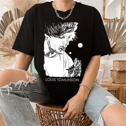 vintage art louis tomlinson shirt, louis tomlinson merch ,one direction shirt, one direction gift, shirt for fan louis t