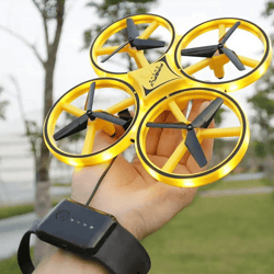 Rechargeable Hand Control Drone | Gesture Controlled Drone | Hand Sensor Four-Axis Drone | Gesture Remote Drone