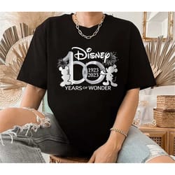 comfort colors disney 100 years of wonder, walt disney world, mickey and friends, logo graphic tee, portrait tee, walt d