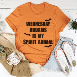 Wednesday Addams Is My Spirit Animal Tee