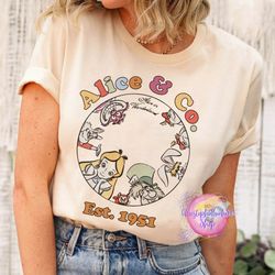 alice and co 1951 shirt, alice in wonderland shirt, princess alice shirt, disney character shirt, disney trip 2023 shirt
