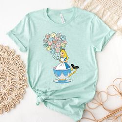 alice in wonderland shirt, disney alice shirt, disney balloon shirt, mickey balloon shirt, disney vacation shirt, disney