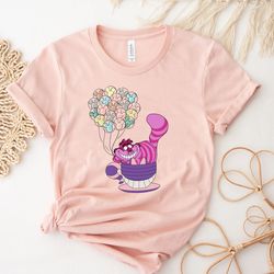 cheshire cat shirt, alice in wonderland shirt, disney alice shirt, disney balloon shirt, disney vacation shirt, disney c